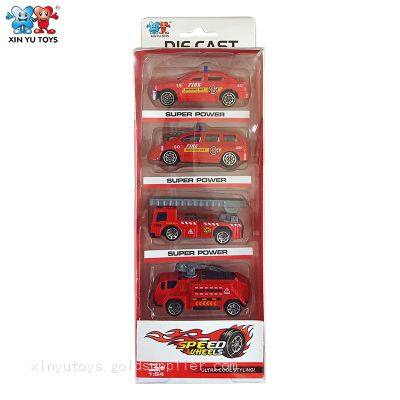 XINYU Diecast Toys Truck Car 1:64 Scale Engineering Fire Rescue Military Police photo-2