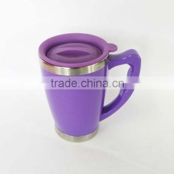 Wholesale stainless steel tea cup with handle and lid