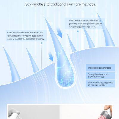 Upgrade New Design Derma Pen Mirco Needle Bio Pen Q2 With LED Light Therapy and Mirco Current Beauty Device photo-4
