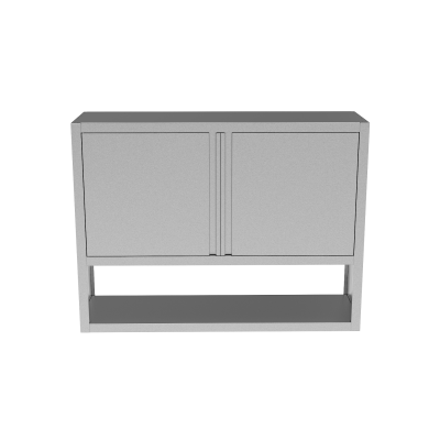 Wall-Mounted Hanging Cabinet With 18 Gauge Steel Construction