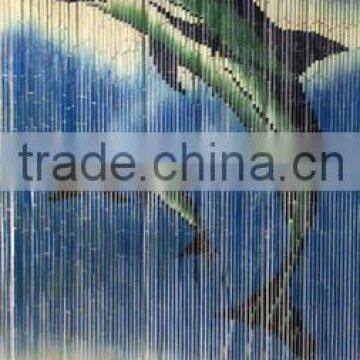 High quality best selling Bamboo Door Curtain with Dolphins Scene in Viet Nam