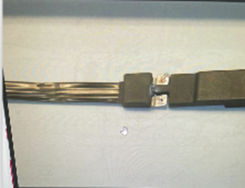 12V Silver Paste-Printed Heating Wire Connecting Terminal Bracket for Car Windshield Defogging