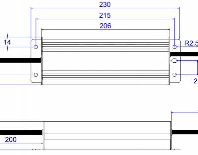 UL ETL Listed LED DRIVER TRIAC DIMMABLE LED POWER SUPPLY LED TRANSFORMER 100W 200W 300W photo-3