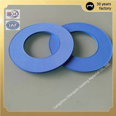 Customized Non-Standard Flange Sealing White and Blue PTFE O-Ring Gaskets