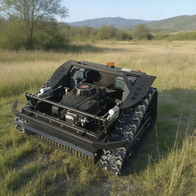 VTLM600 промышленного класса односторонний цилиндр дистанционно управляемая косилка с серво-ходовым двигателем, машина для резки травы и кустарников на склоне 45°