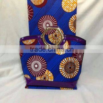 WB18 100% cotton 6 YARD african wax fabric and dutch bags wholesale