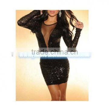 Sexy Sizzling Sequin Club Wear Cocktail Party Dress,summer Frock,clothing Manufacture