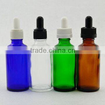 Gold supplier 50 ml glass bottles with childproof dropper glass essential oil bottle , dropper glass bottles