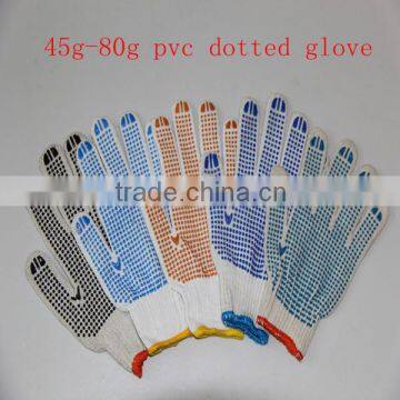 Colorful pvc dot gloves, gardening gloves, pvc gardening gloves