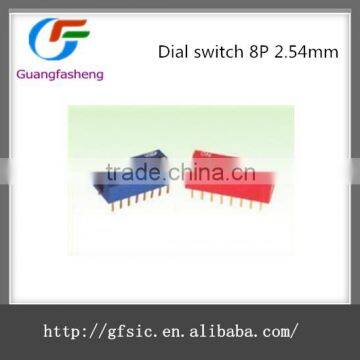 Dial switch 8P 2.54mm pitch toggle switch code switch