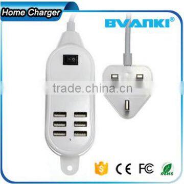 2016 Trending Products 25W 5A 6 Ports Wall Usb Tablet Charger for Mobile Phone for Iphone6 Bulk Buy From China Free Sample Supplier's Choice photo-3