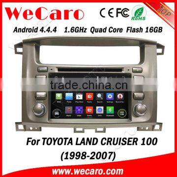 Wecaro WC-TL7020 7" Android 4.4.4 car stereo 2 din for toyota land cruiser car dvd android radio gps 1998-2007