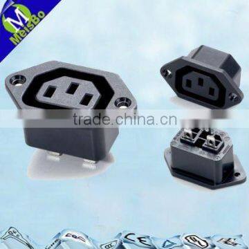 3 flat pin 10A 250V AC Male and female electric plug socket SS-130A