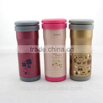 Top new vacuum flask with tea filter,thermal coffee bottle