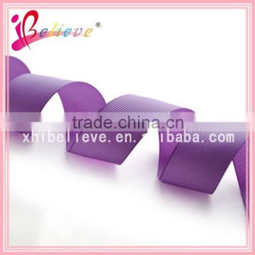 Wholesale fancy high quality free sample grosgrain purple ribbon