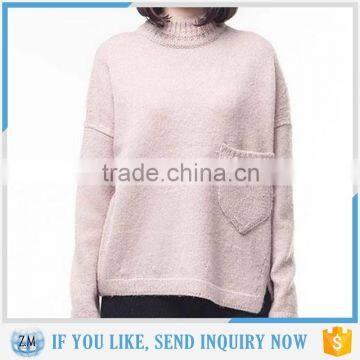 Knitting model the most hot selling new 2016 women's sweater with low price