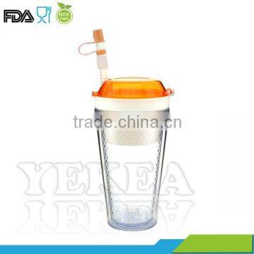 16OZ Snack Tumbler with Strawwith best quality made in china for factory directly christmas gift