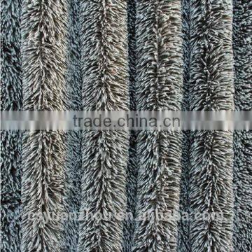 cationic long pile textile fabric