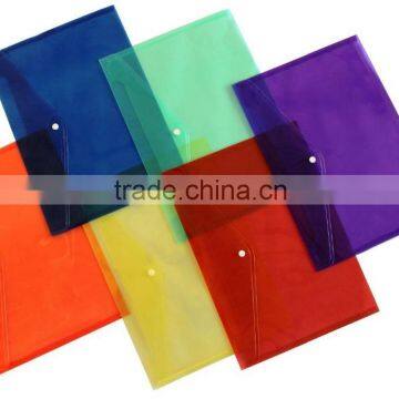 waterproof and eco-friendly pp Material A4 file folder with flap