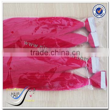 Wholesale tape hair extensions african american human tape hair extensions pink hair tape