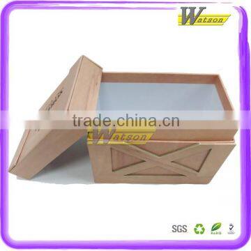 Strong Structure Cardboard Imitative Wood Holiday Gift Packing Box photo-4