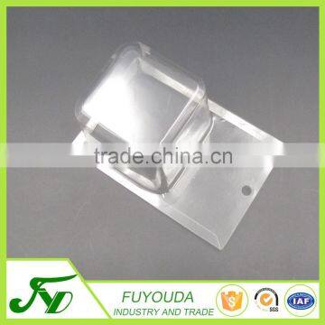 Display disposable clear plastic blister folding box