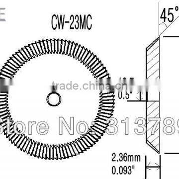 keys car cutter HPC Key milling Cutter CW-23MC HSS cutters for HPC Premier and Power Speedex key duplicator