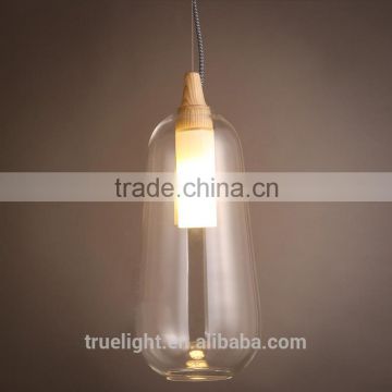 Modern Hand Blown Glass Pendant Lights for shops china supplier