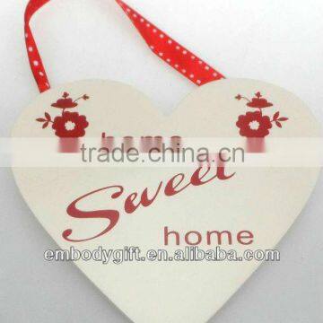 home decoration heart-shaped hang plaque