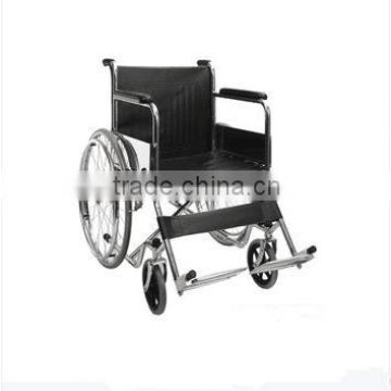 Hot Sale High Quality Steel Folding Chromed Manual Wheelchair/Stable chair