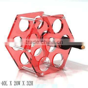 GH-RZ258 Shenzhen Guihe factory direct sale cheap acrylic wine display rack wholesale bottle rack / holder