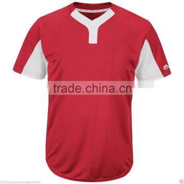 Superior Quality New Design Custom Two Button Placket and Embroidery Baseball Jerseys photo-5