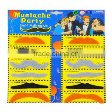 2 Style Set Of 12 Mixed Stylish Costume Party Fake Mustache Moustache MU032