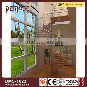 wooden spiral staircase/metal circular staircase for sale