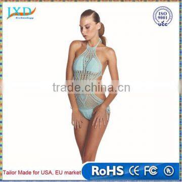 Knitted Swimsuit Sexy bikini set Swimwear women bathing suit Handmade Crochet Bikinis women Swimsuit Brazilian bikini