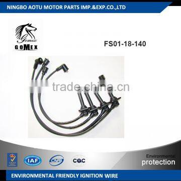 High voltage silicone Ignition wire set, ignition cable kit, spark plug wire FS01-18-140 for MAZDA