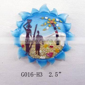 Hot sale new style souvenir blue color fridge magnets