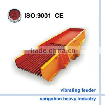 High capacity vibrating feeder used in mining