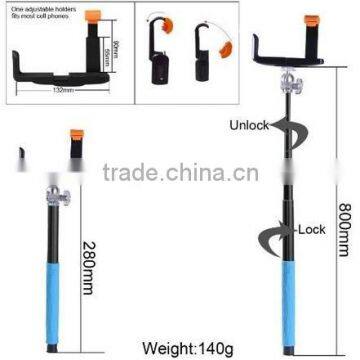 2015 Colorful Smartphone Monopod Selfie Stick,Handheld Monopod for Mobile