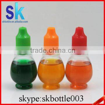 unique shaped vapor juice bottle 30ml PET bottle with child&tamperproof cap
