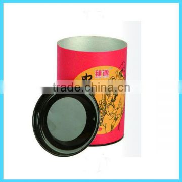 Custom size carton tube with metal