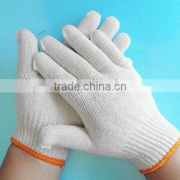 7gauge,10gauge cotton white gloves for industrial and construction work