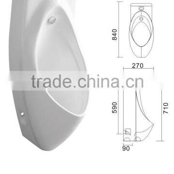 514 New Design Chinese Ceramic Sensor Urinal Wall Mount Plastic Urinal photo-2