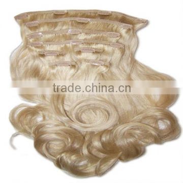 Wholesale hair chinese supplier best sell clip in curly hair extension brazilian virgin hair