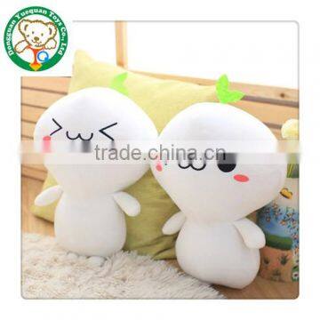 Cute small plush toy pillow with emoji