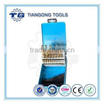 HSS Titanium coating 25pcs Fully Ground Drill Set in metal index