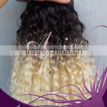 Brazilian Ombre Hair Extensions Two Tone Human Hair Weft photo-2