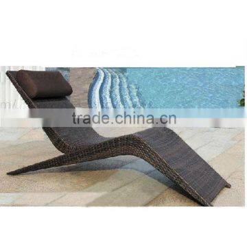 aluminium rattan furniture pool lounge chair outdoor