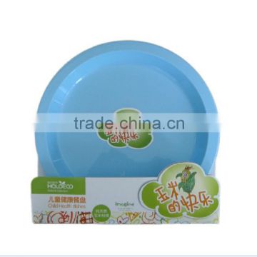 2015 fashion kids PLA kids round plate