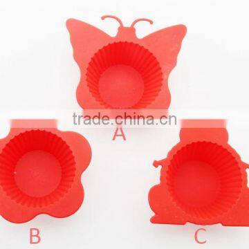 Mini Silicon Butterfly Shape Muffin Mould